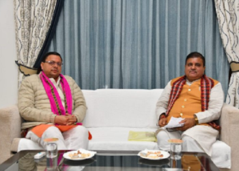 जोशीमठ में भूधसांव को लेकर चिंतित है प्रदेश अध्यक्ष, सीएम से की मुलाक़ात..