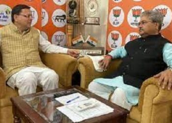 सीएम धामी ने दुष्यंत गौतम से की मुलाकात, कई मुद्दों पर हुई चर्चा..