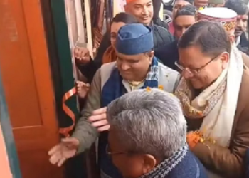 सीएम धामी ने लोकसभा चुनाव कार्यालय का किया शुभारंभ..