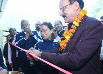 खेल मंत्री ने किया राज्य स्तरीय साहसिक परीक्षण केंद्र का शुभारंभ..