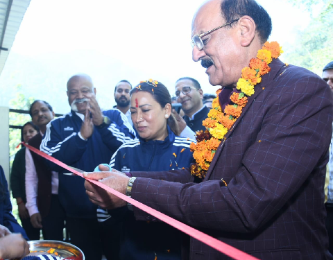 खेल मंत्री ने किया राज्य स्तरीय साहसिक परीक्षण केंद्र का शुभारंभ..
