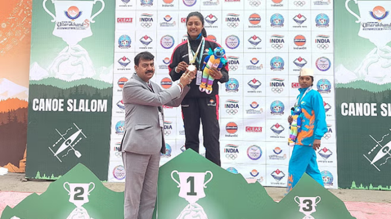 नेशनल गेम्स- कयाकिंग प्रतियोगिता में उत्तराखंड की रीना ने किया गोल्ड पर कब्जा..