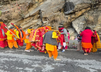 कालीमाई की देवरा यात्रा रुद्रप्रयाग पहुंची, भक्तों ने किया भव्य स्वागत..