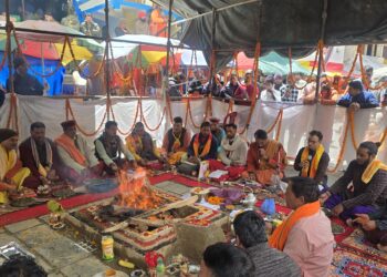 केदारनाथ धाम में गूंजे वैदिक मंत्र, भगवान भैरवनाथ के पूजन के साथ संपन्न हुआ यज्ञ..