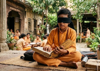 काली पट्टी बांधकर पढ़ रहे बच्चे, 17 दिन के कैंप में कराया जा रहा खास अभ्यास..